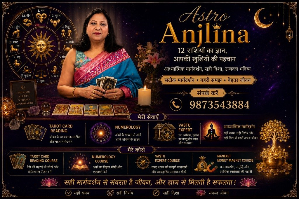 Astro Anjlina — Tarot Card Reading, Numerology, Vastu Expert